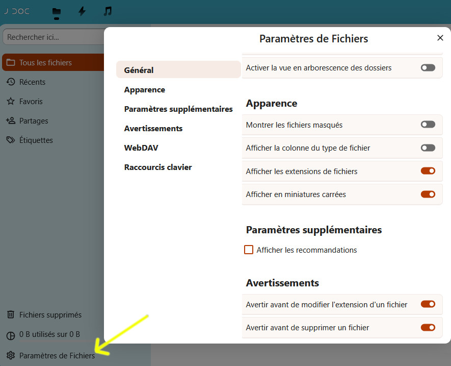 fichiers param v32