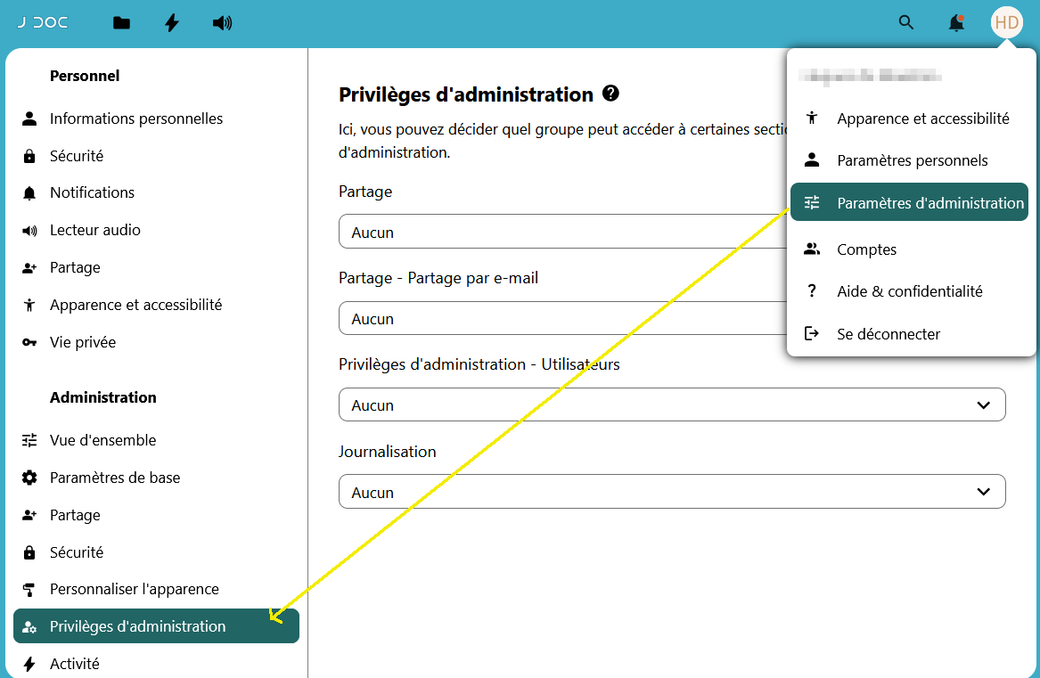 privileges administration